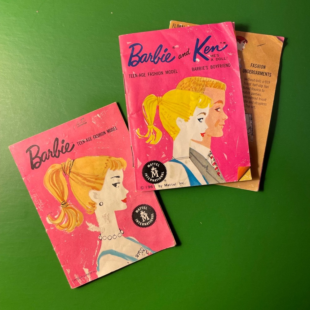 Barbie and Ken 1959 and Vintage fashion model booklets